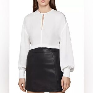 REISS Alana Bishop-Sleeve Blouse